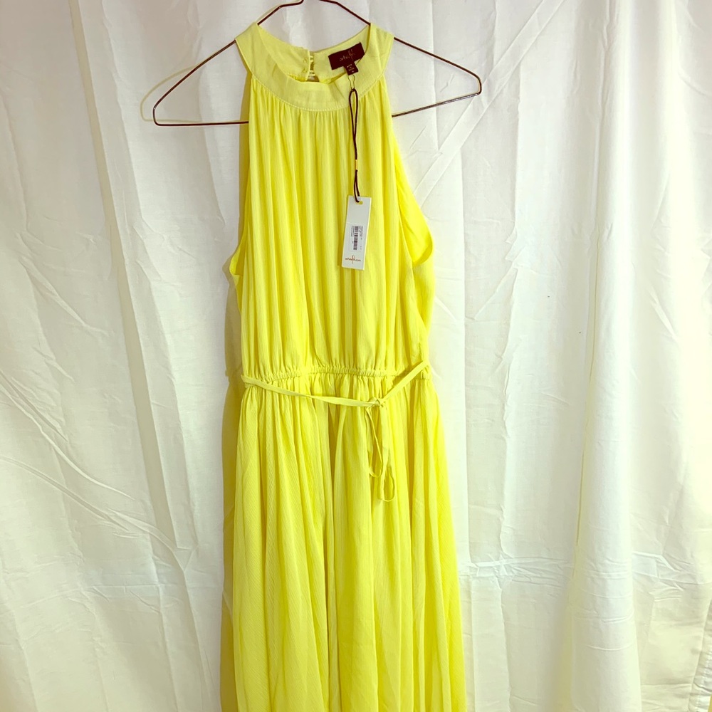 NWT Ontwelfth Yellow Maxi Dress Woven